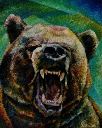 composition--Bear--oil on canvas 100x80cm.-2005